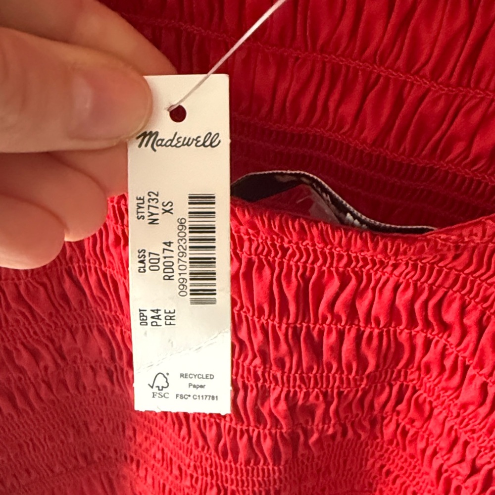 Madewell Melody Scoopback Smock Mini Dress - Picture 5 of 5